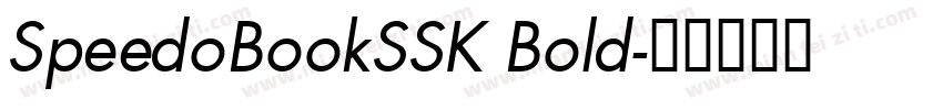 SpeedoBookSSK Bold字体转换